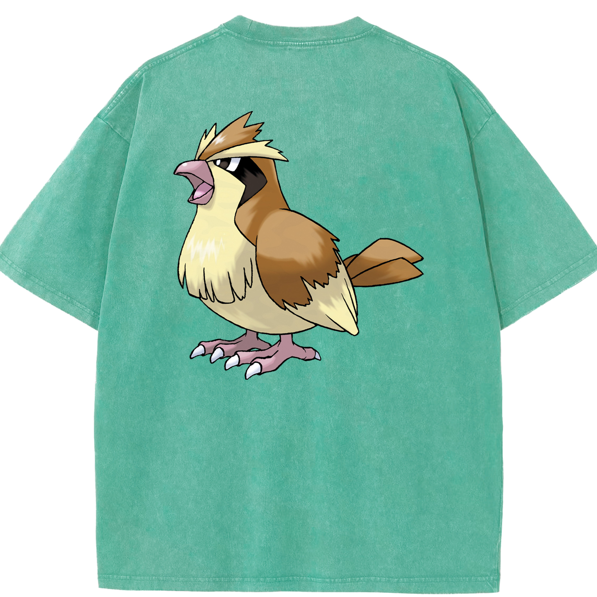 （画像用） ポケットモンスター Pokémon 綿100% ヴィンテージ風 半袖Tシャツ（背面プリント）